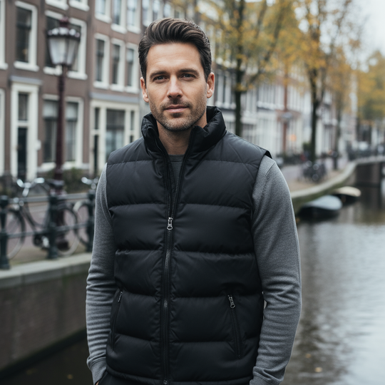 Adam – Heren Gewatteerde Bodywarmer | Waterafstotend en Comfortabel-Basser-Basser