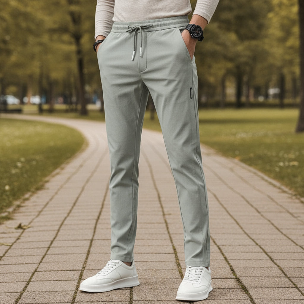 Alexander – Heren Chino Broek | Verzorgde Pasvorm en Tijdloos Design-Basser-Groen-M-Basser