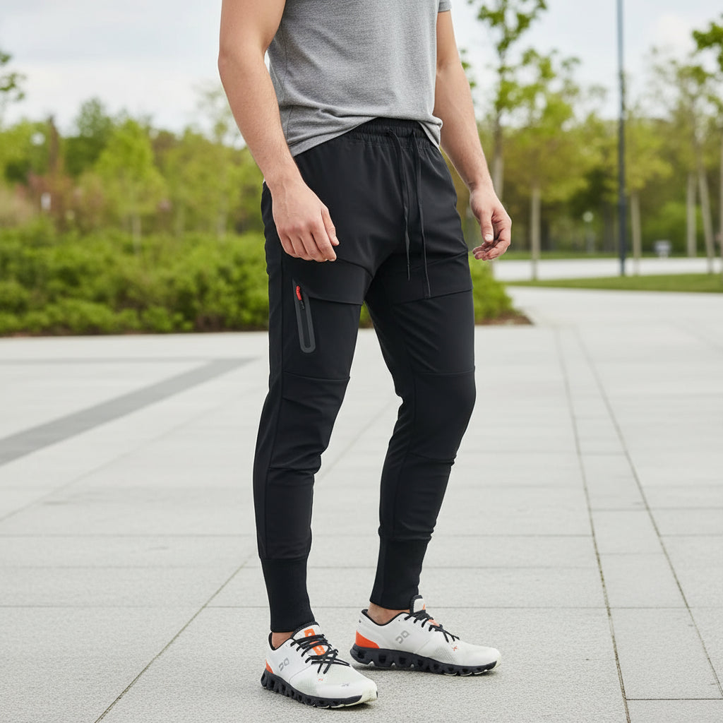 Arno Heren Joggingbroek | Slim Fit-Basser-Zwart-S-Basser