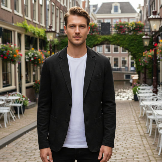 Basser - Heren Blazer | Lichtgewicht Ontwerp-Basser-Zwart-M-Basser