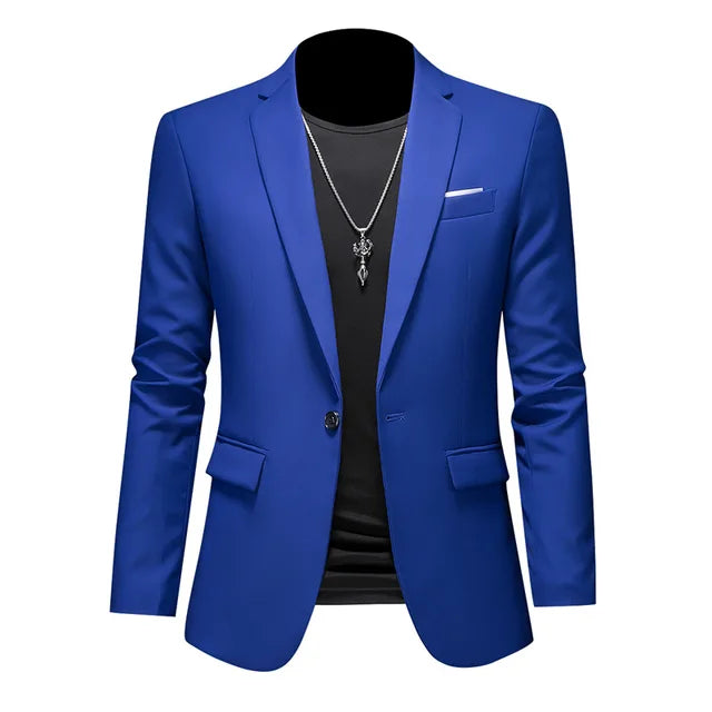 Basser - Heren Blazer | Slim Fit Zwart-Basser-Blauw-M-Basser