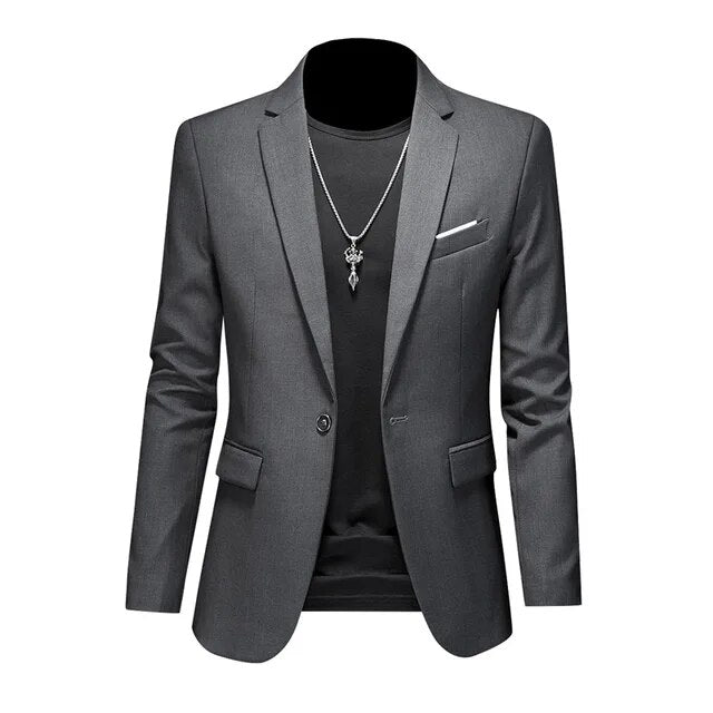 Basser - Heren Blazer | Slim Fit Zwart-Basser-Grijs-M-Basser
