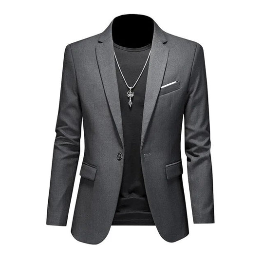 Basser - Heren Blazer | Slim Fit Zwart-Basser-Basser