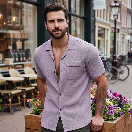 Basser - Heren Blouse | Luchtig Ontwerp-Basser-Basser