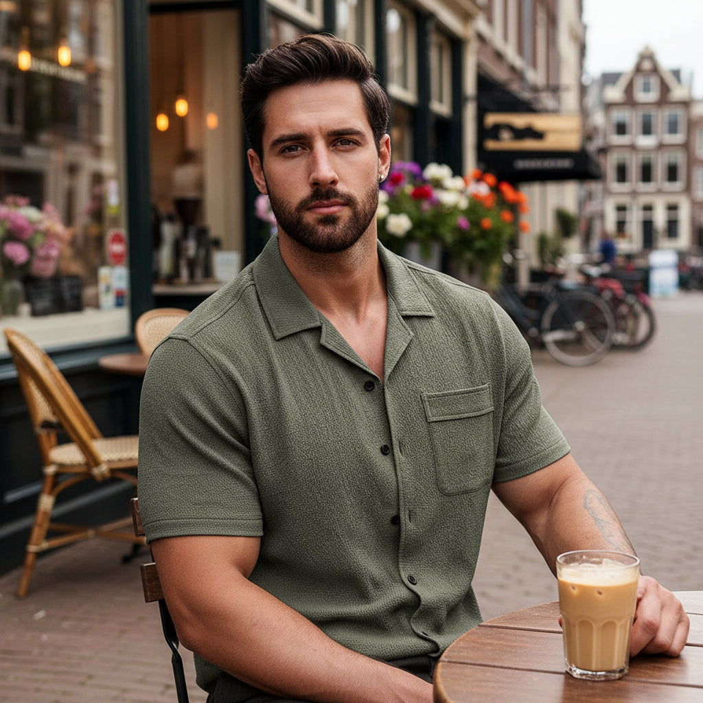 Basser - Heren Blouse | Luchtig Ontwerp-Basser-Basser