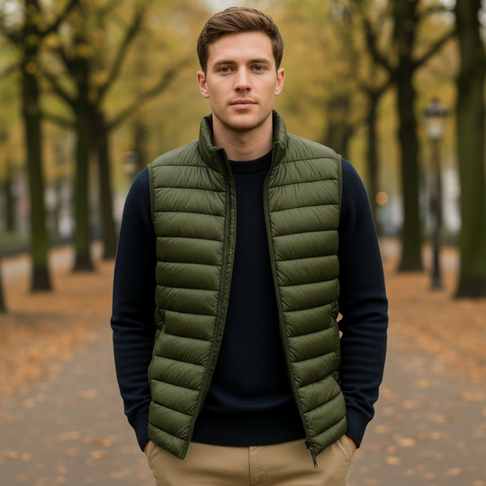 Basser - Heren Bodywarmer | Lichtgewicht Design-Basser-Groen-M-Basser