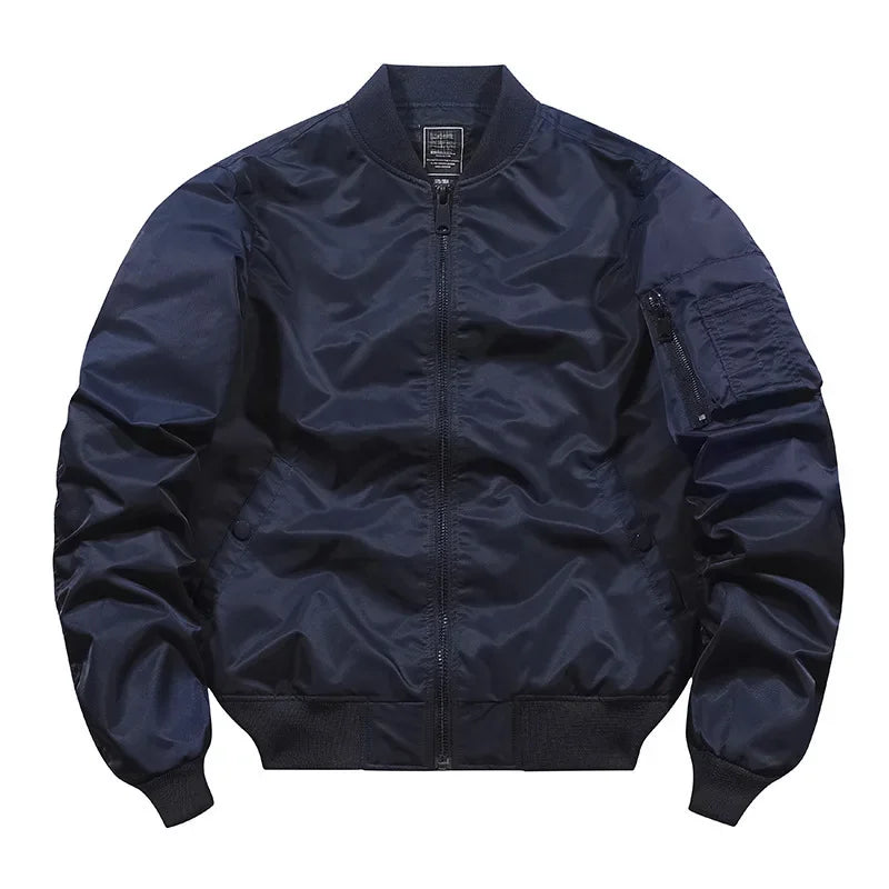 Basser - Heren Bomberjack | Gevoerd Design-Basser-Donkerblauw-S-Basser