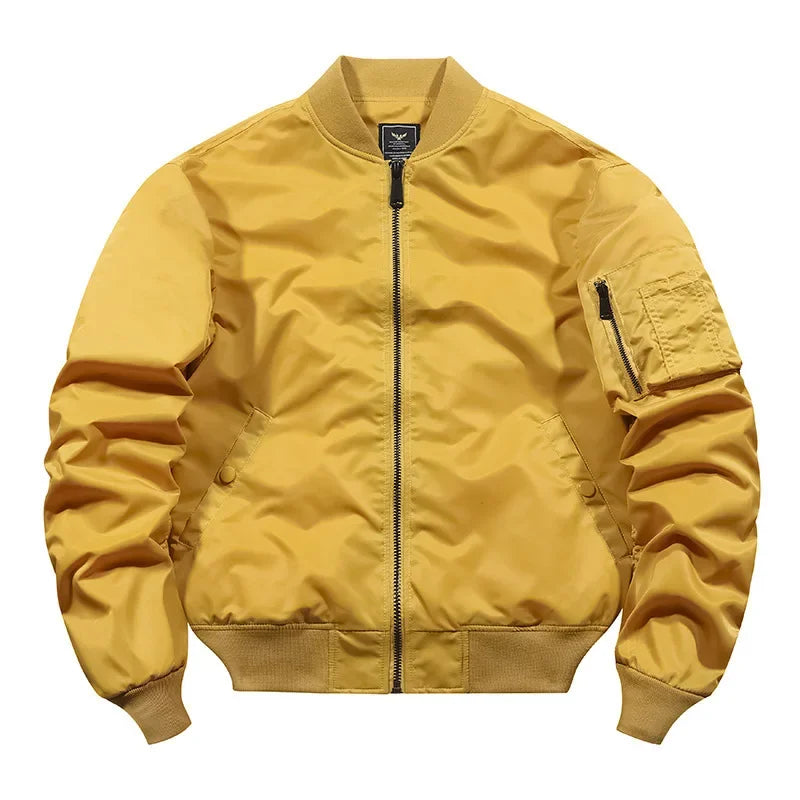 Basser - Heren Bomberjack | Gevoerd Design-Basser-Geel-S-Basser