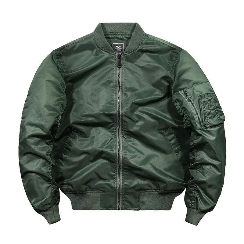 Basser - Heren Bomberjack | Gevoerd Design-Basser-Legergroen-S-Basser