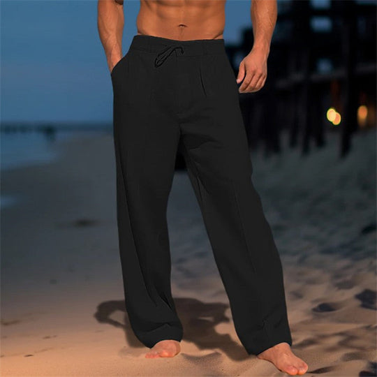 Basser - Heren Broek | Losse Pasvorm-Basser-Zwart-S-Basser