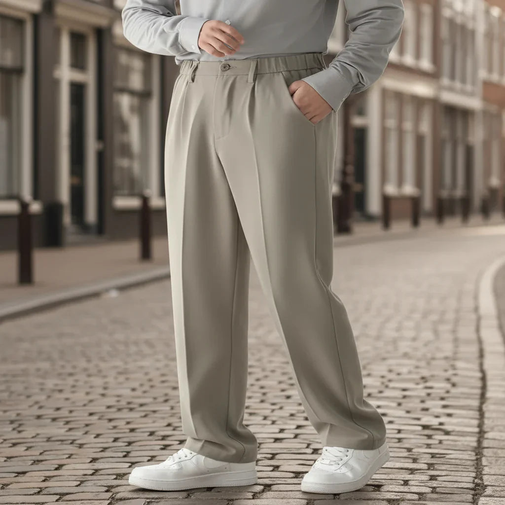 Basser - Heren Broek | Nette Slim Fit-Basser-Basser