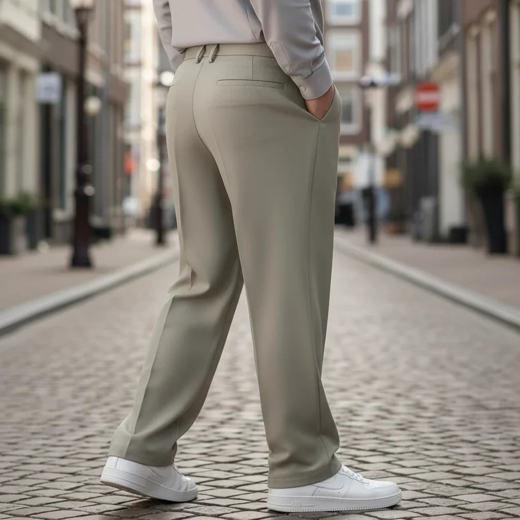Basser - Heren Broek | Nette Slim Fit-Basser-Basser