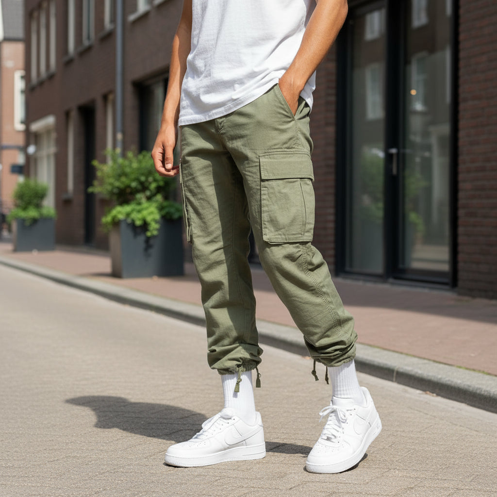 Basser - Heren Cargo Broek | Functioneel Design-Basser-Basser