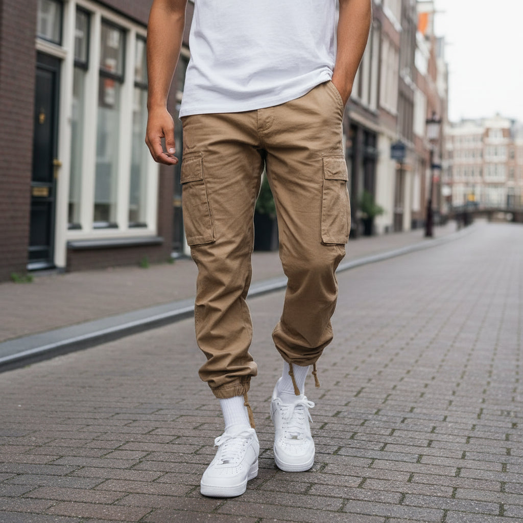 Basser - Heren Cargo Broek | Functioneel Design-Basser-Basser