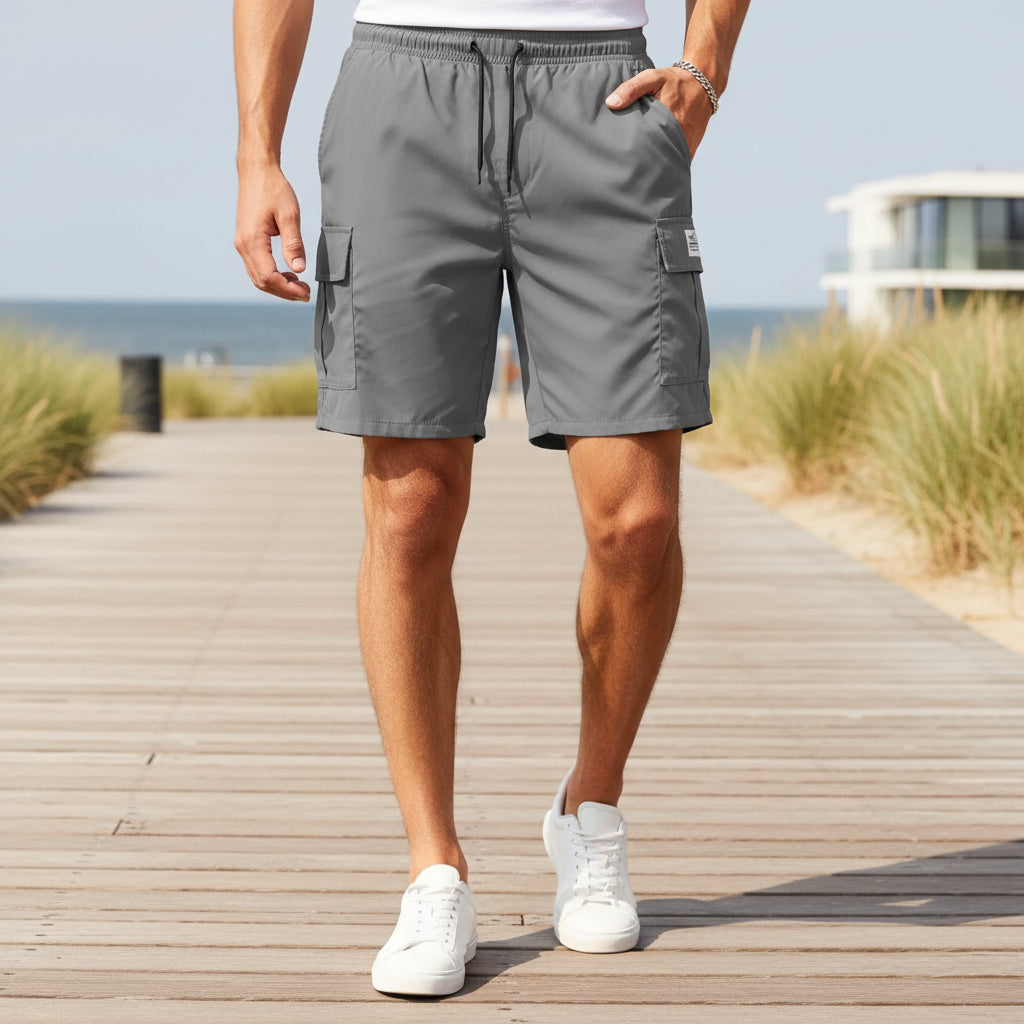 Basser - Heren Cargo Shorts | Lichtgewicht Design-Basser-Grijs-S-Basser