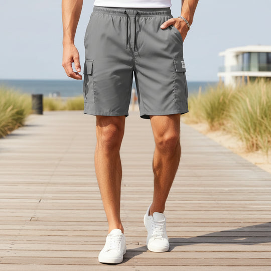 Basser - Heren Cargo Shorts | Lichtgewicht Design-Basser-Grijs-S-Basser