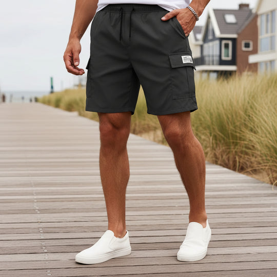 Basser - Heren Cargo Shorts | Lichtgewicht Design-Basser-Zwart-S-Basser