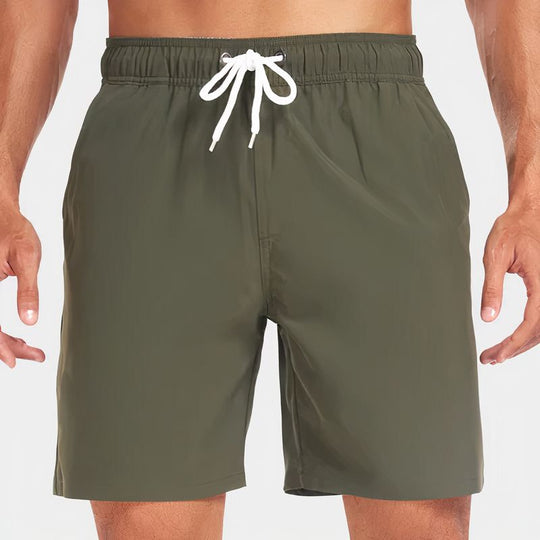 Basser - Heren Gym Shorts | Lichtgewicht Sneldrogend-Basser-Legergroen-36-Basser