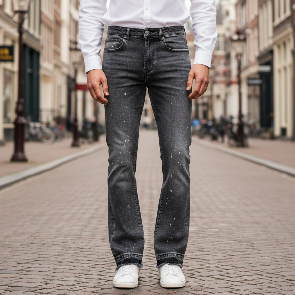 Basser - Heren Jeans | Rechte Pijpen-Basser-Basser