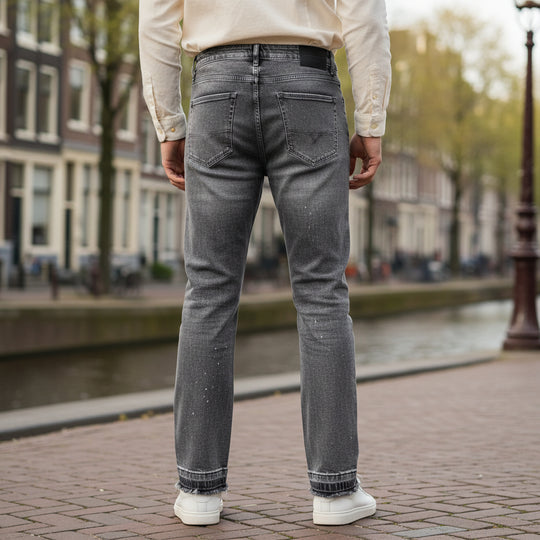 Basser - Heren Jeans | Rechte Pijpen-Basser-Basser