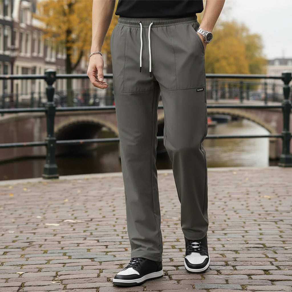 Basser - Heren Joggingbroek | Rechte Pijpen-Basser-Basser