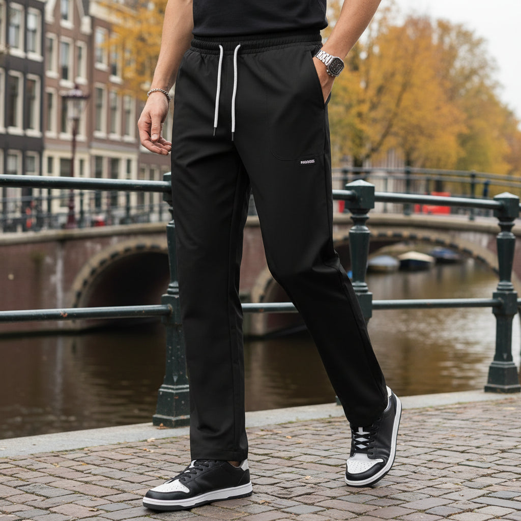 Basser - Heren Joggingbroek | Rechte Pijpen-Basser-Basser
