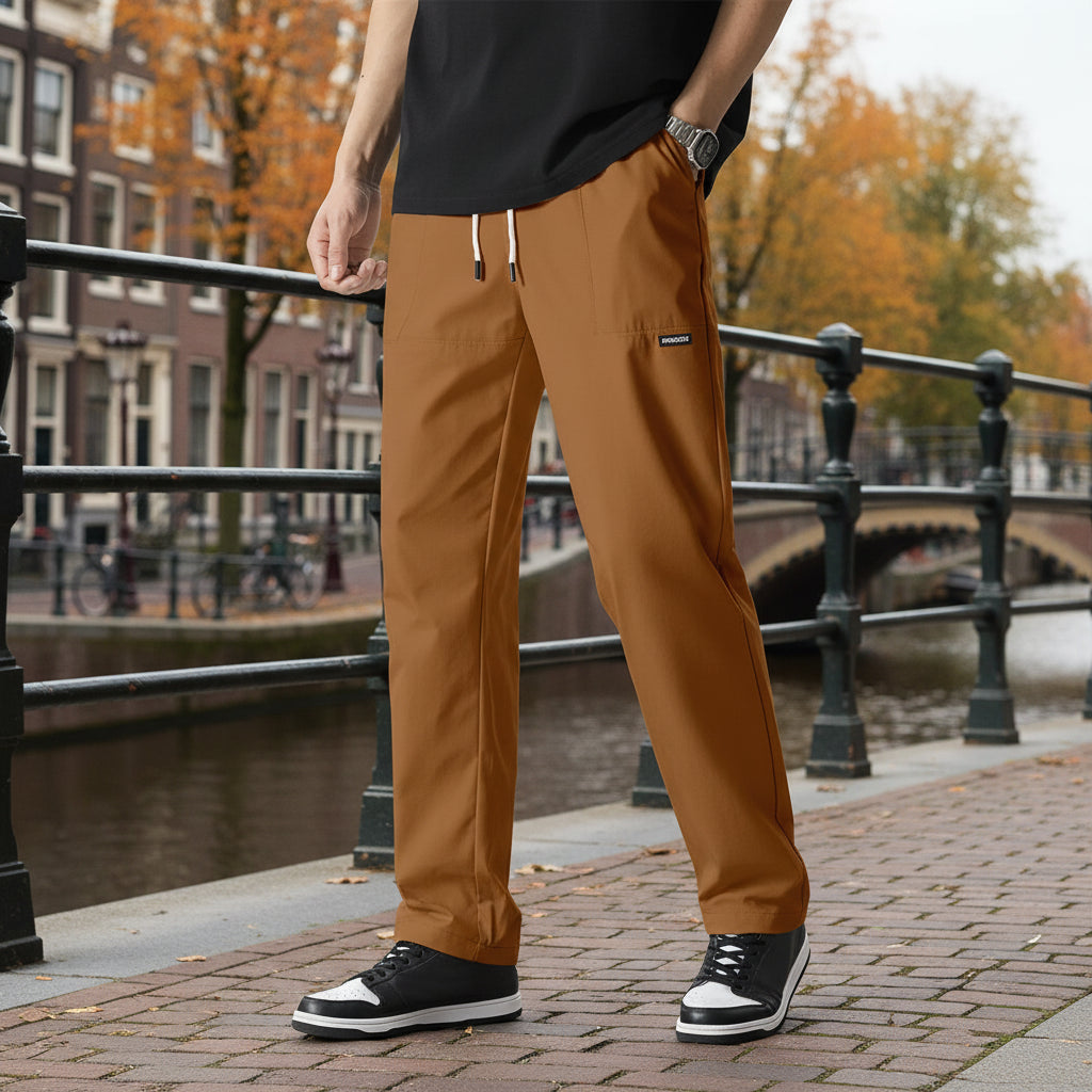 Basser - Heren Joggingbroek | Rechte Pijpen-Basser-Basser