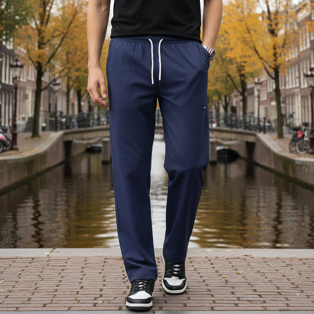 Basser - Heren Joggingbroek | Rechte Pijpen-Basser-Basser