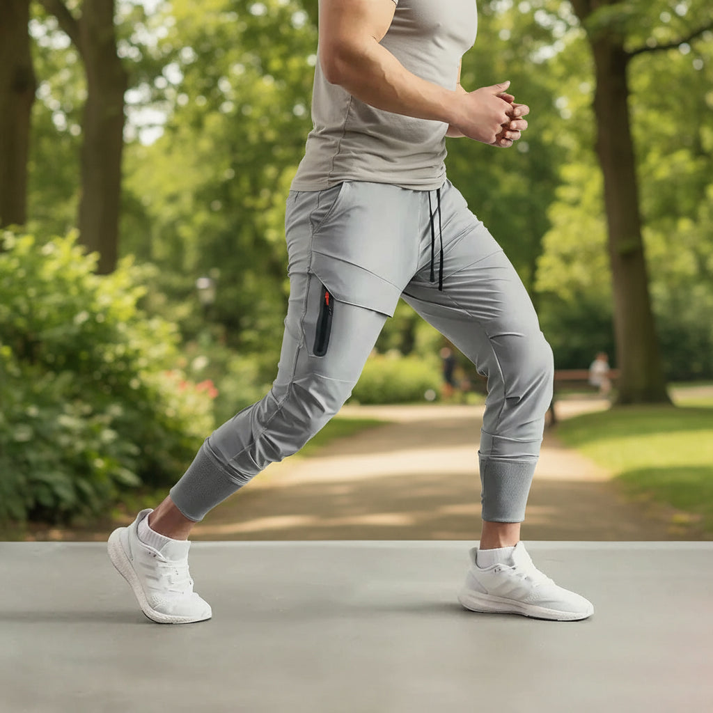 Basser - Heren Joggingbroek | Slanke Pasvorm-Basser-Basser