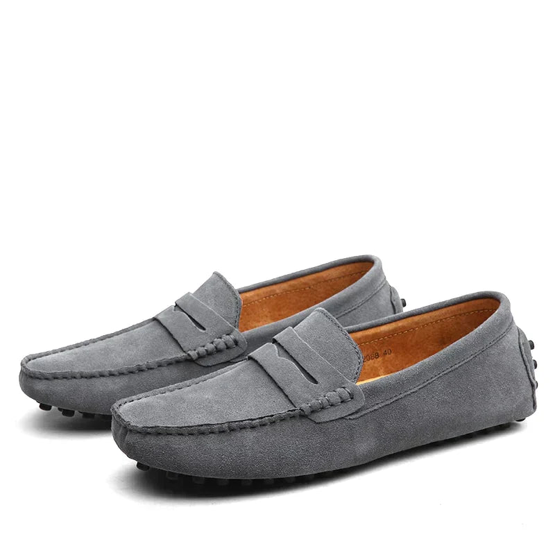 Basser - Heren Loafers | Italiaanse Invloeden-Basser-Grijs-38-Basser