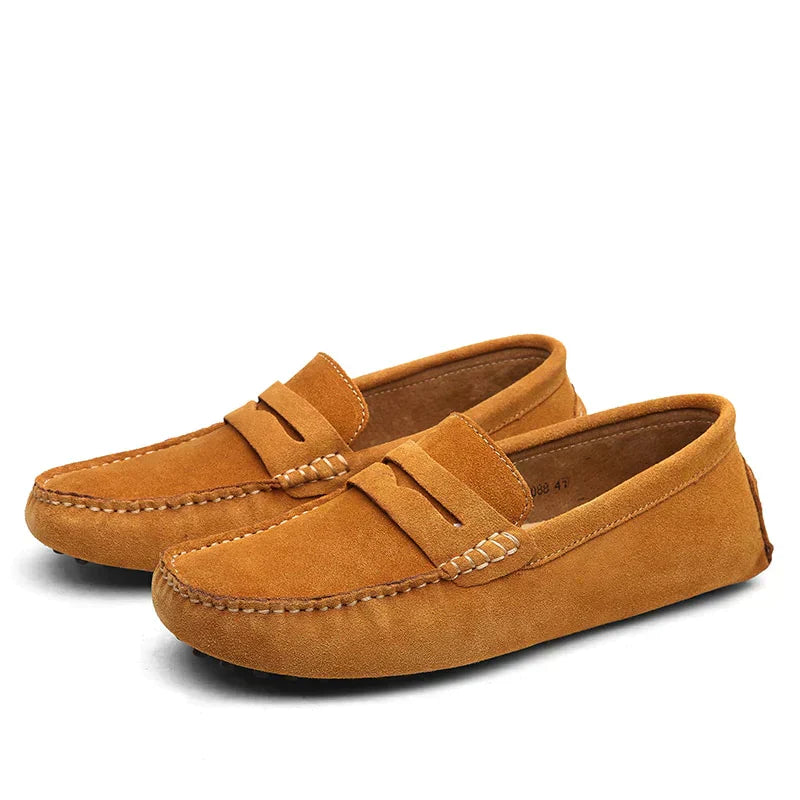 Basser - Heren Loafers | Italiaanse Invloeden-Basser-Lichtbruin-38-Basser