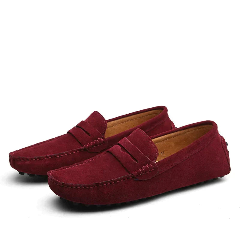 Basser - Heren Loafers | Italiaanse Invloeden-Basser-Rood-38-Basser