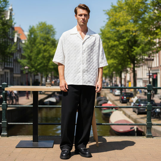 Basser - Heren Overhemd | Oversized Fit-Basser-Basser
