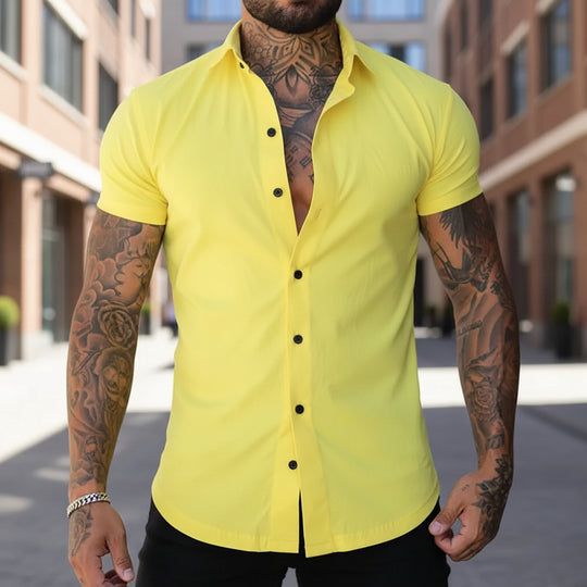 Basser - Heren Overhemd | Slim-Fit Design-Basser-Basser