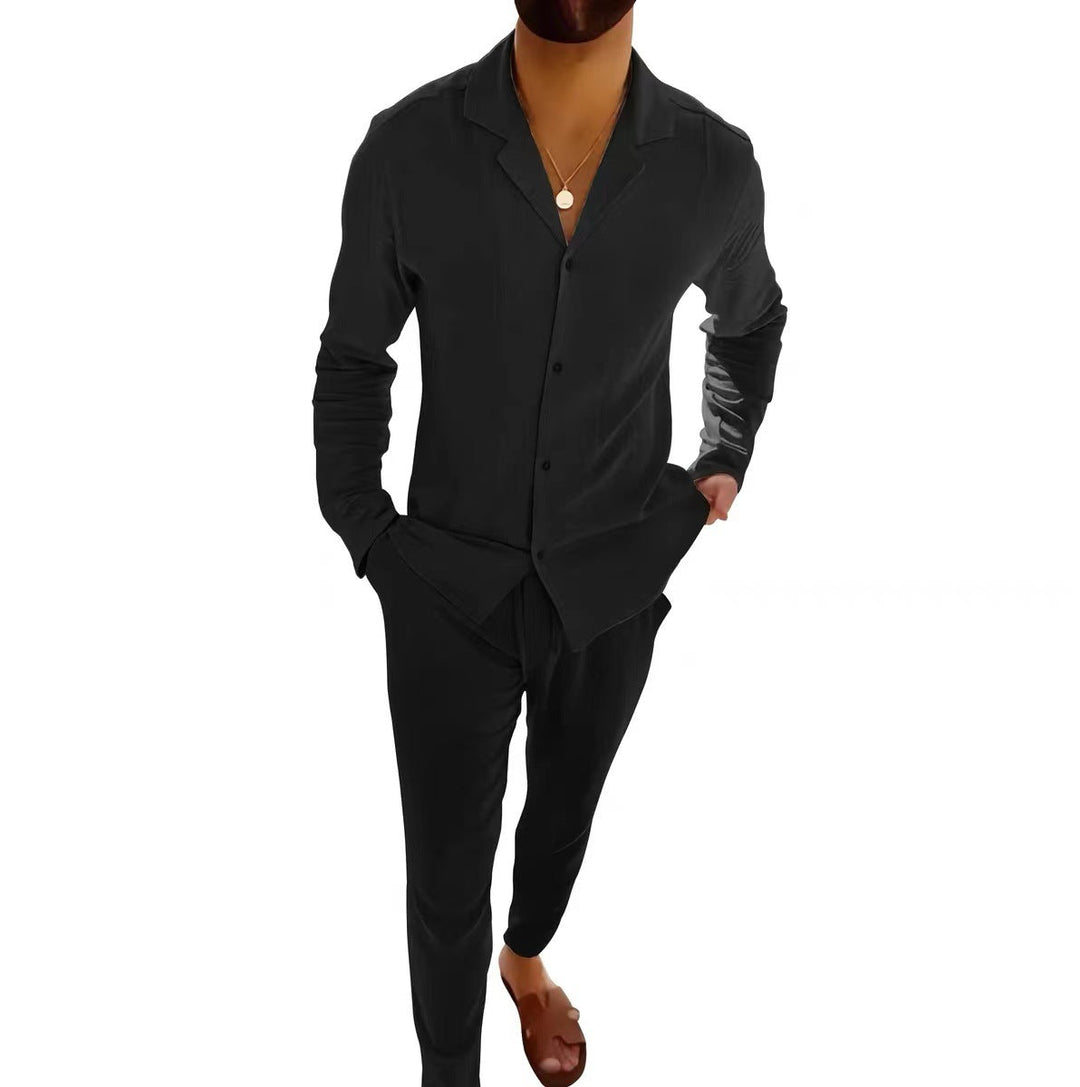 Basser - Heren Pak | Slim Fit Zwart-Basser-Basser