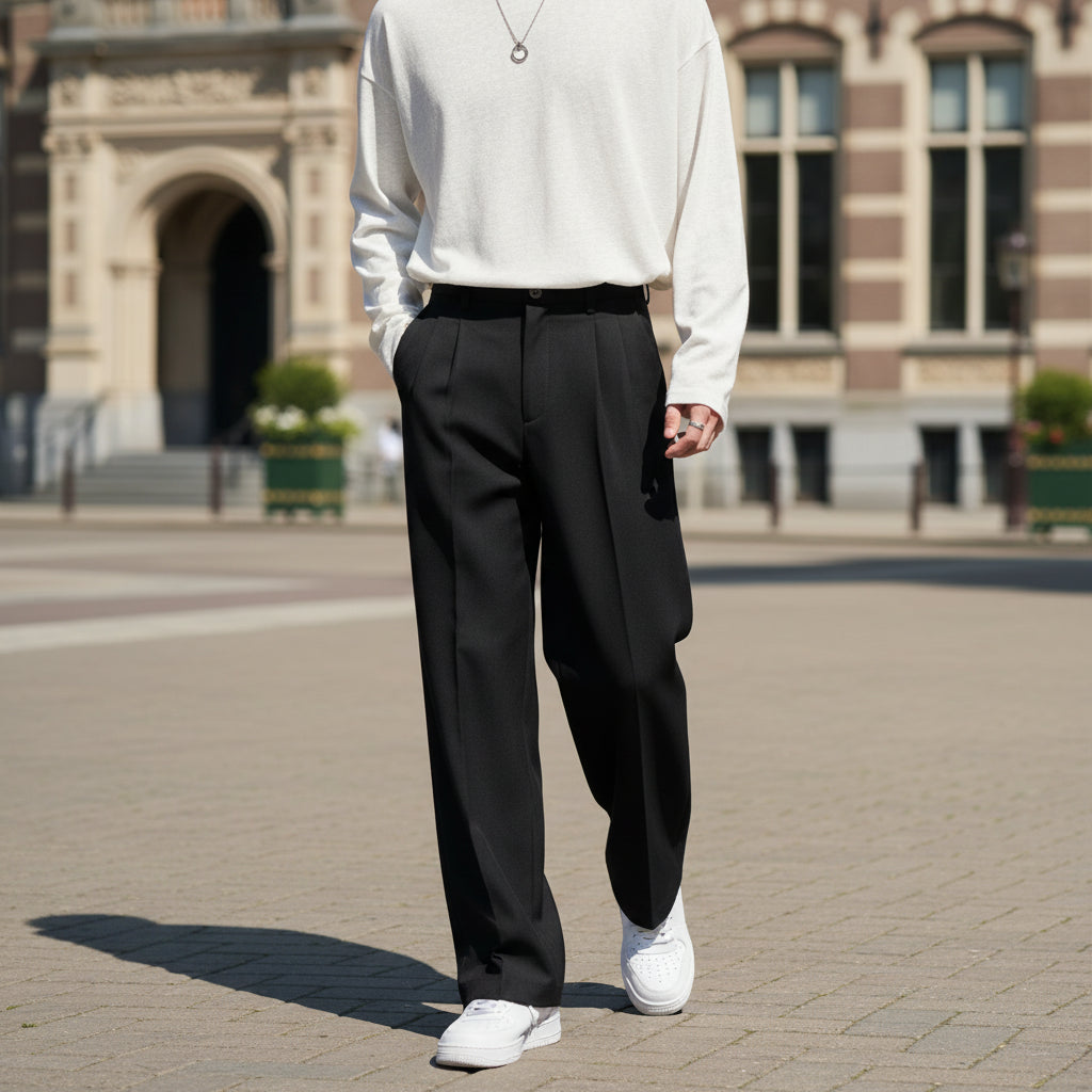 Basser - Heren Pantalon | Licht Oversized Fit-Basser-Basser