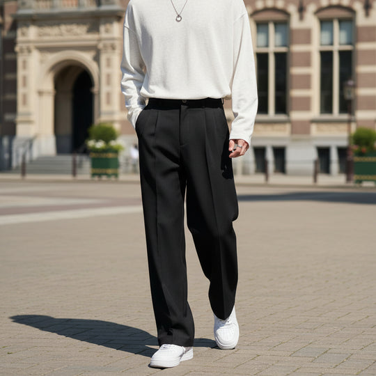 Basser - Heren Pantalon | Licht Oversized Fit-Basser-Basser
