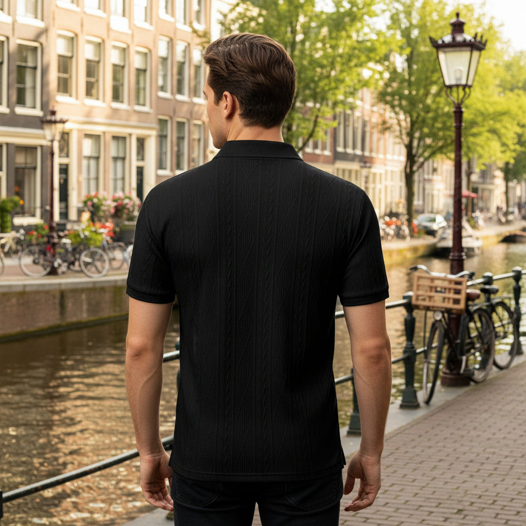 Basser - Heren Polo | Ademend Comfort-Heren tops-Basser-Basser