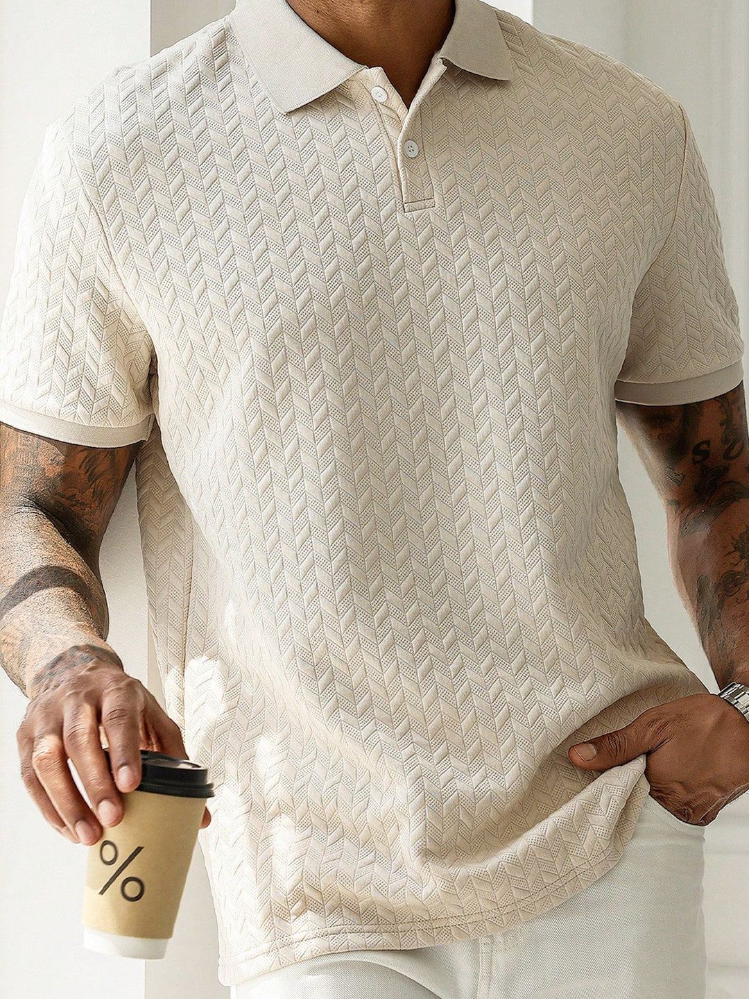 Basser - Heren Poloshirt | Sportieve Stijl-Heren tops-Basser-Basser