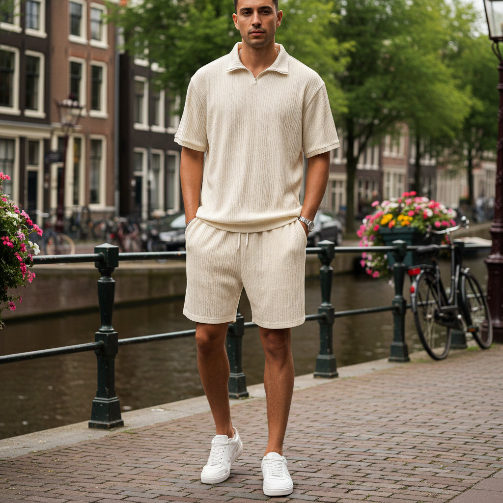 Basser - Heren Set | Ademend Ontwerp-Sets voor heren-Basser-Abrikoos-S-Basser