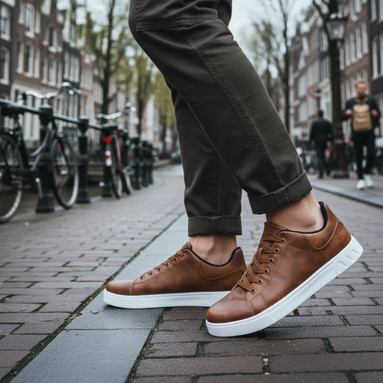 Basser - Heren Sneakers | Dikke Rubber Zool-Basser-Basser