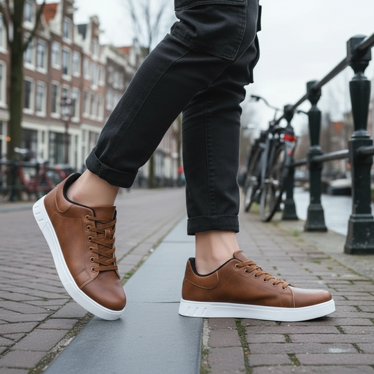 Basser - Heren Sneakers | Dikke Rubber Zool-Basser-Basser