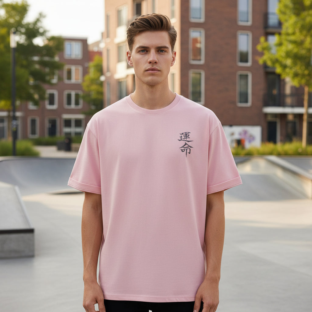 Basser - Heren T-Shirt | Unieke Kalligrafieprint-Basser-Basser