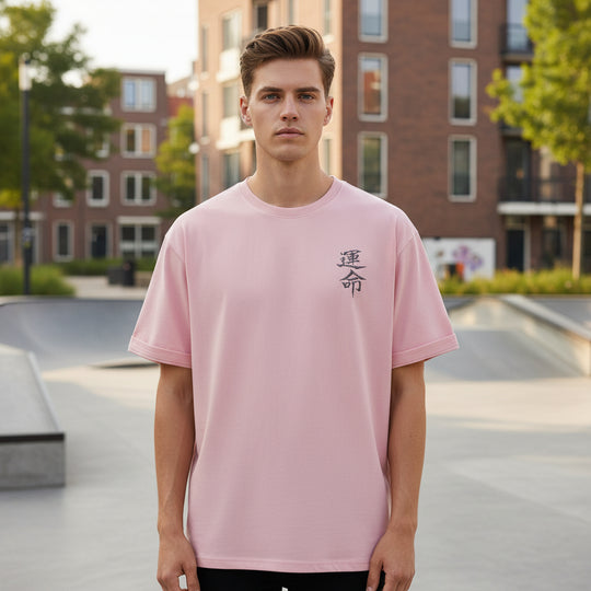 Basser - Heren T-Shirt | Unieke Kalligrafieprint-Basser-Basser