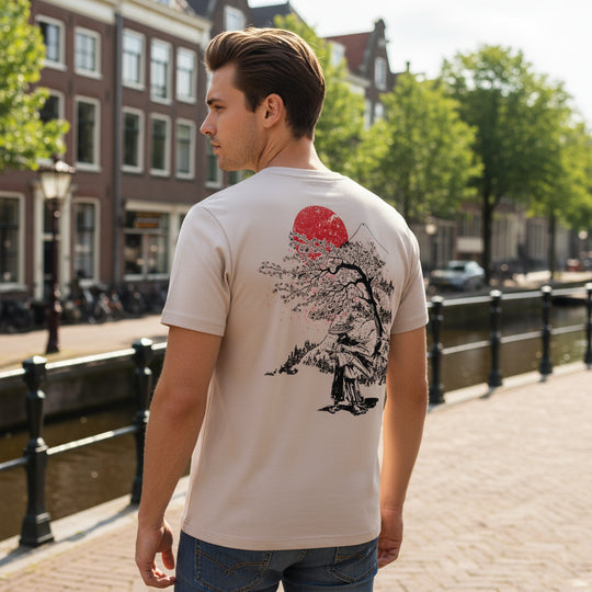 Basser - Heren T-shirt en Shorts Set | Unieke Print-Basser-Basser