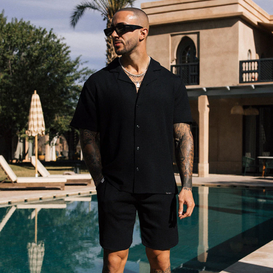 Basser - Heren Zomer Set | Relaxed Fit-Sets-Basser-Basser