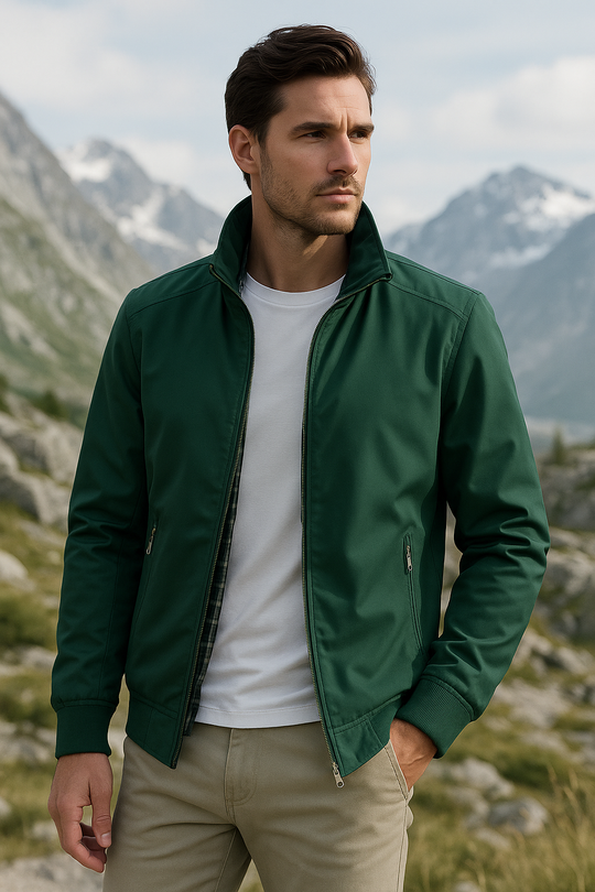 Basser - Heren Zomerjas | Winddicht Ontwerp-Basser-Groen-M-Basser