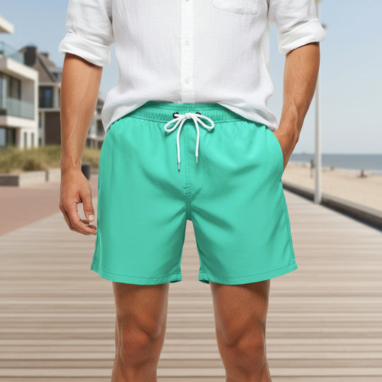 Basser - Heren Zwembroek | Sneldrogend Design-Heren badmode-Basser-Munt groen-S-Basser