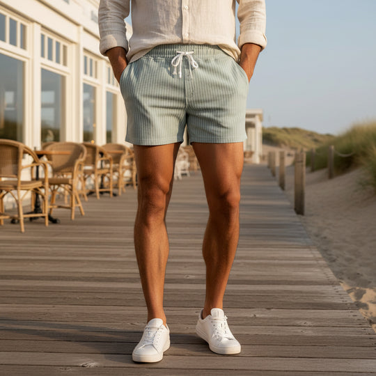 Basser - Heren Zwemshort | Retro Pasvorm-Basser-Blauw-S-Basser