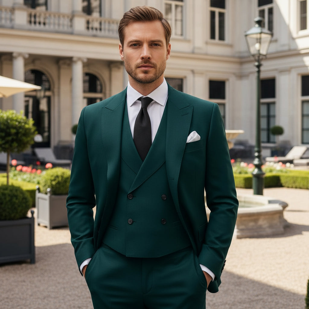 Basser - Herenpak | Slim Fit Blauw-Basser-Groen-XS-Basser